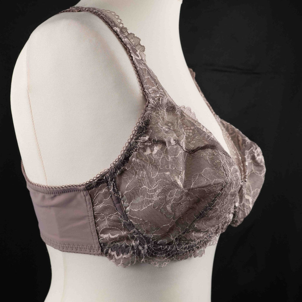 Pretty Secrets Ella Plum Floral Non Padded Non Wired 42B Bra New In Packaging