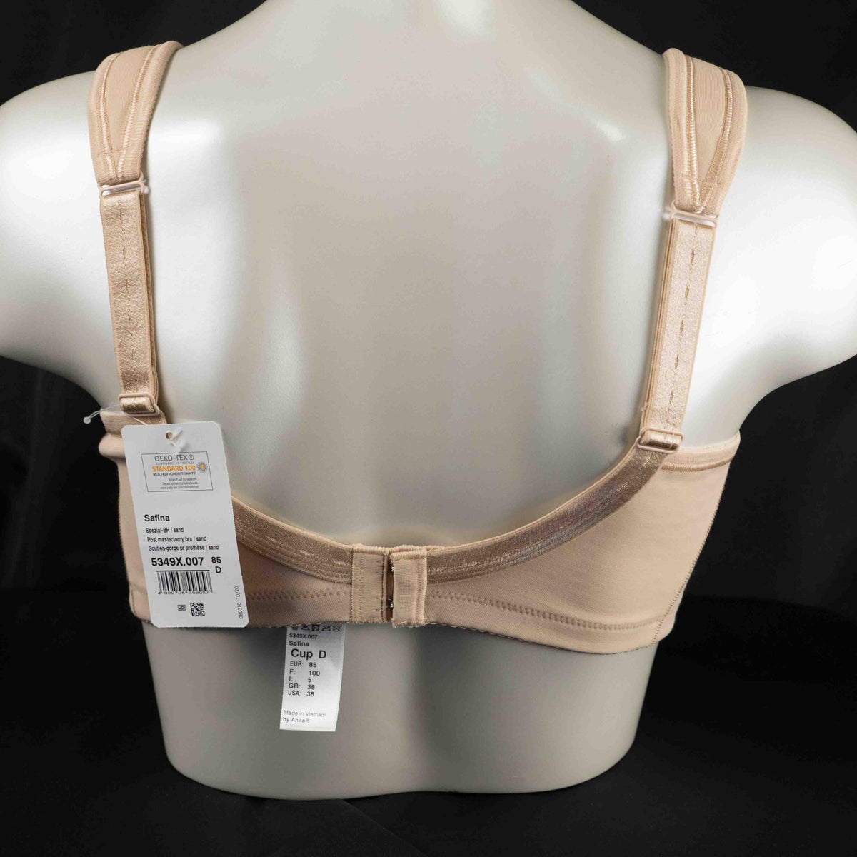 Anita Safina Beige Floral Non Padded Non Wired 38D Front Fastening BNWT