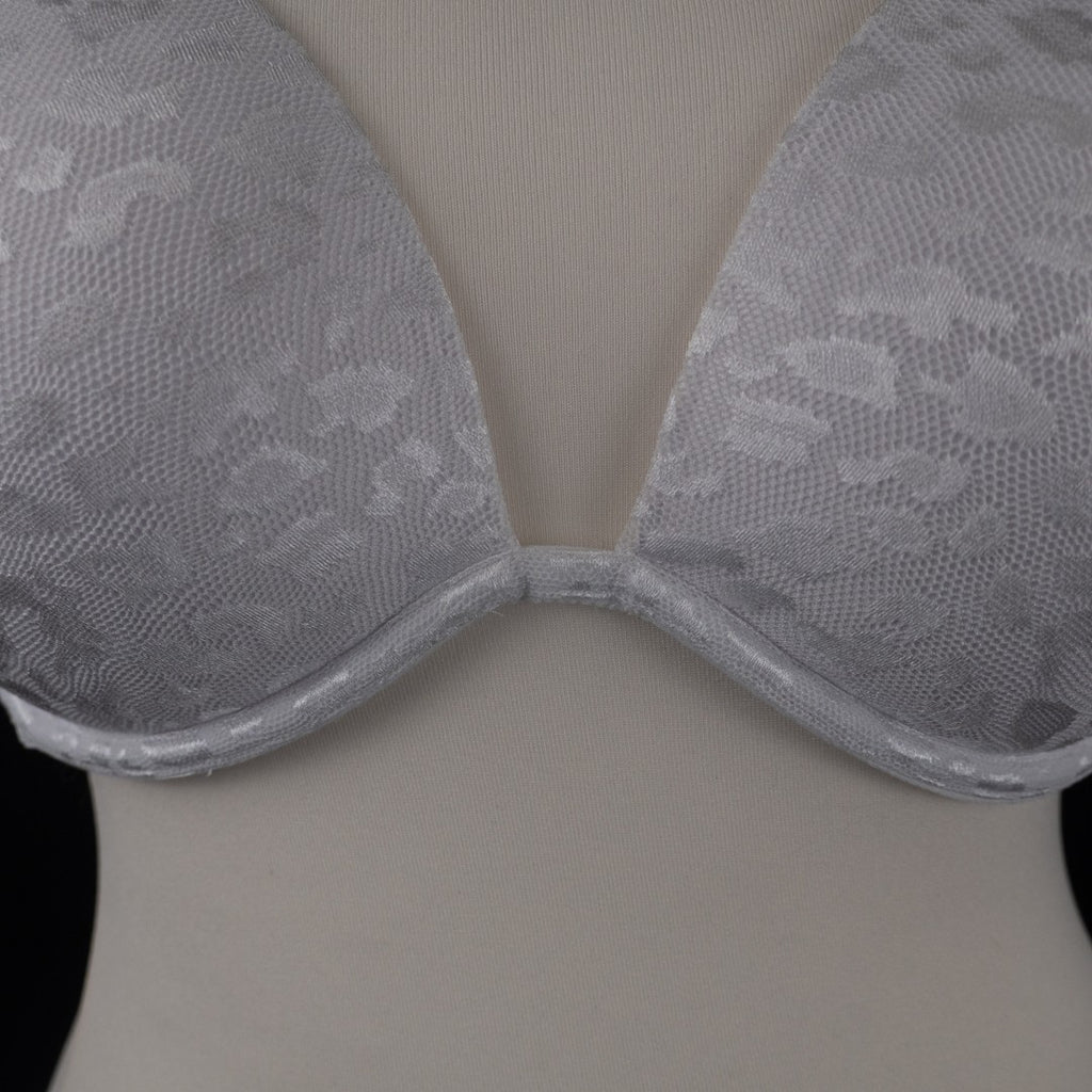 Wings Love White Leopard Print Padded Underwired 34DDD Bra New With Tags
