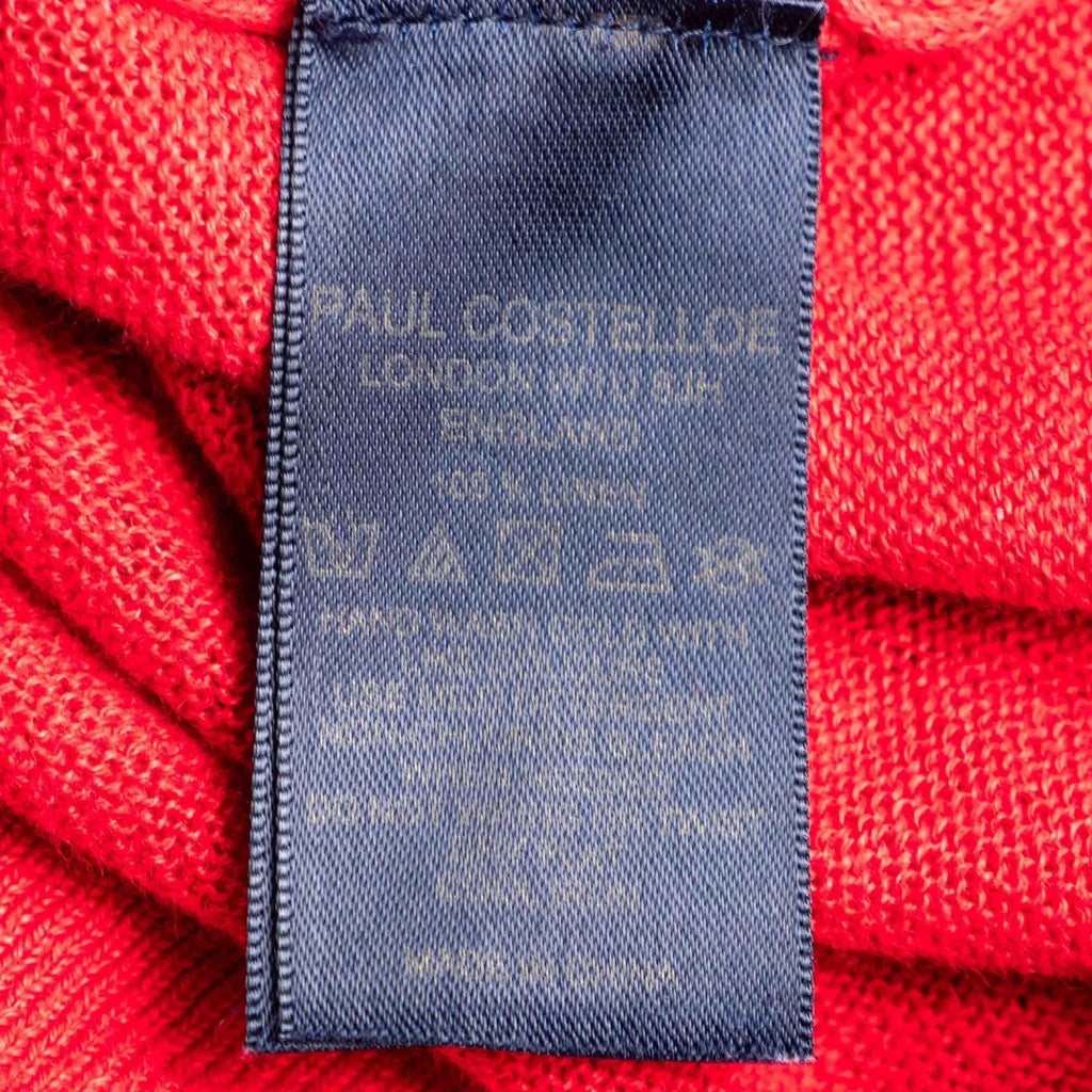 Paul Costelloe Red Short Sleeve 14 Top Pre-Owned