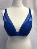 Bra Passionata 32DD Blue Patterned Underwired  BNWT