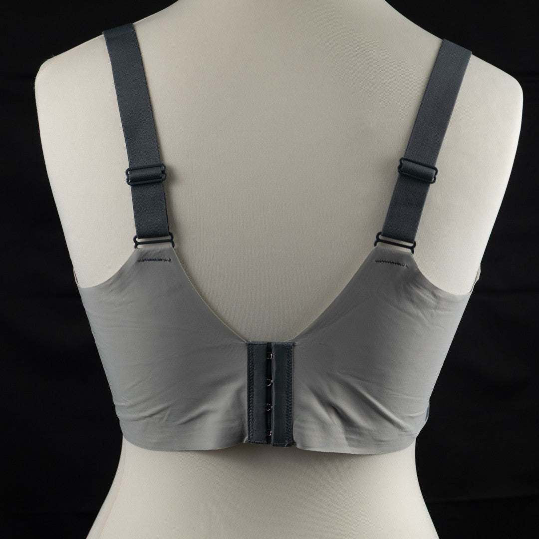 Grey Padded Non Wired No Patterned Prosthetic 5XL Bra New In Packaging