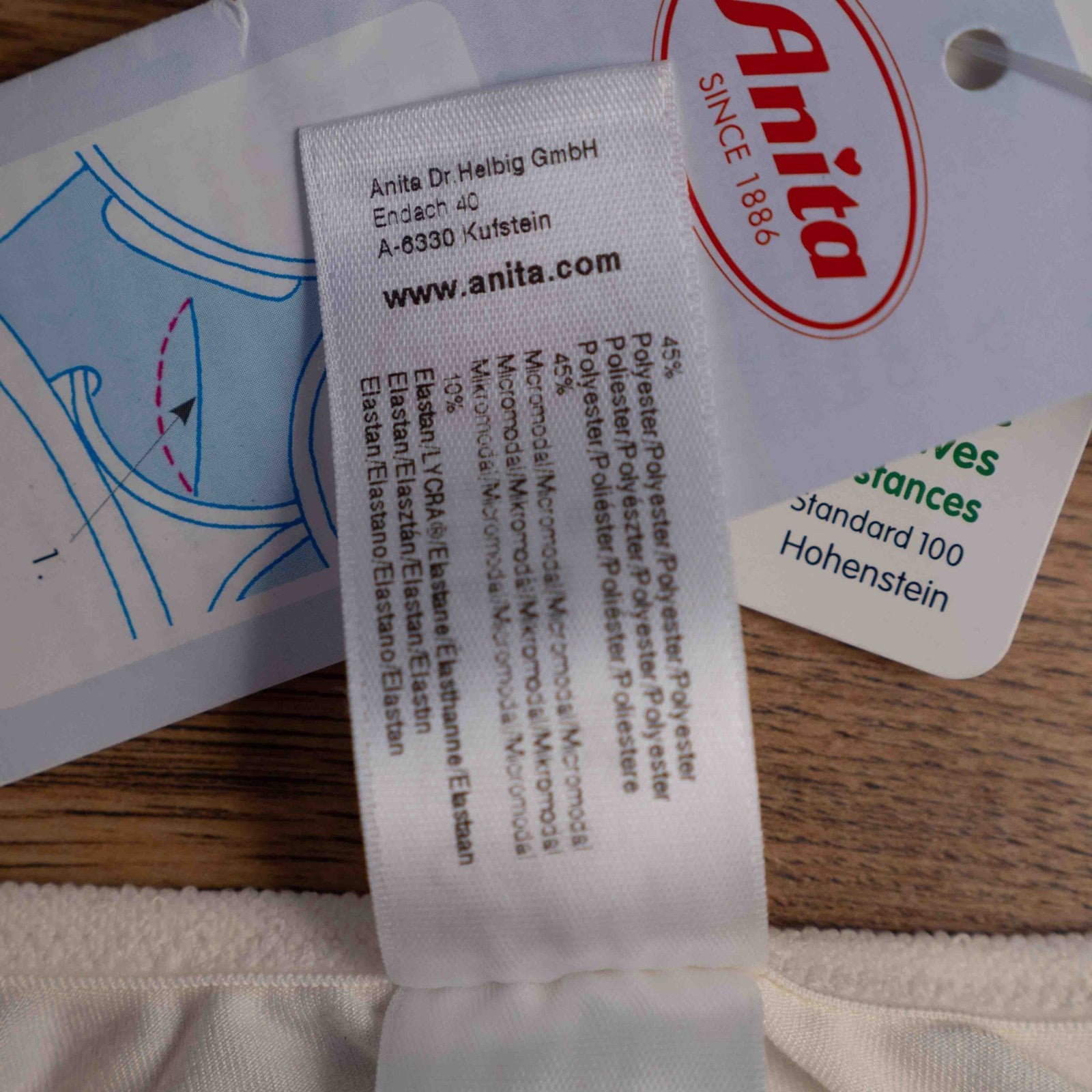 Anita Salvia Cream Non Wired Non Padded 38D Front Fastening BNWT