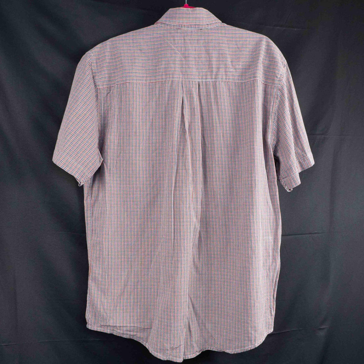 Avenue Blue Checked Short Sleeve Collared Shirt Medium Pre-Owned