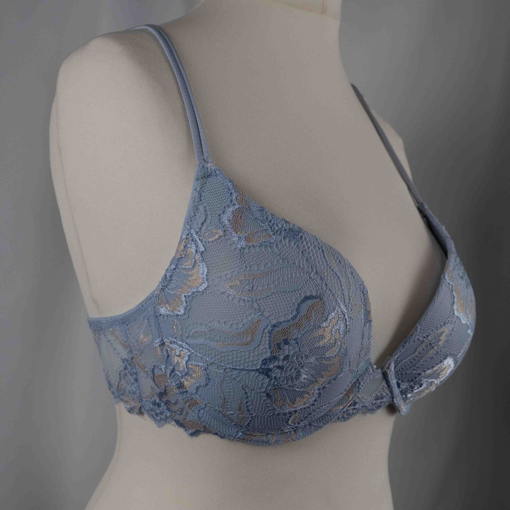 After Eden Blue Floral Padded Wired 38B Bra New With Tag RRP £42.00