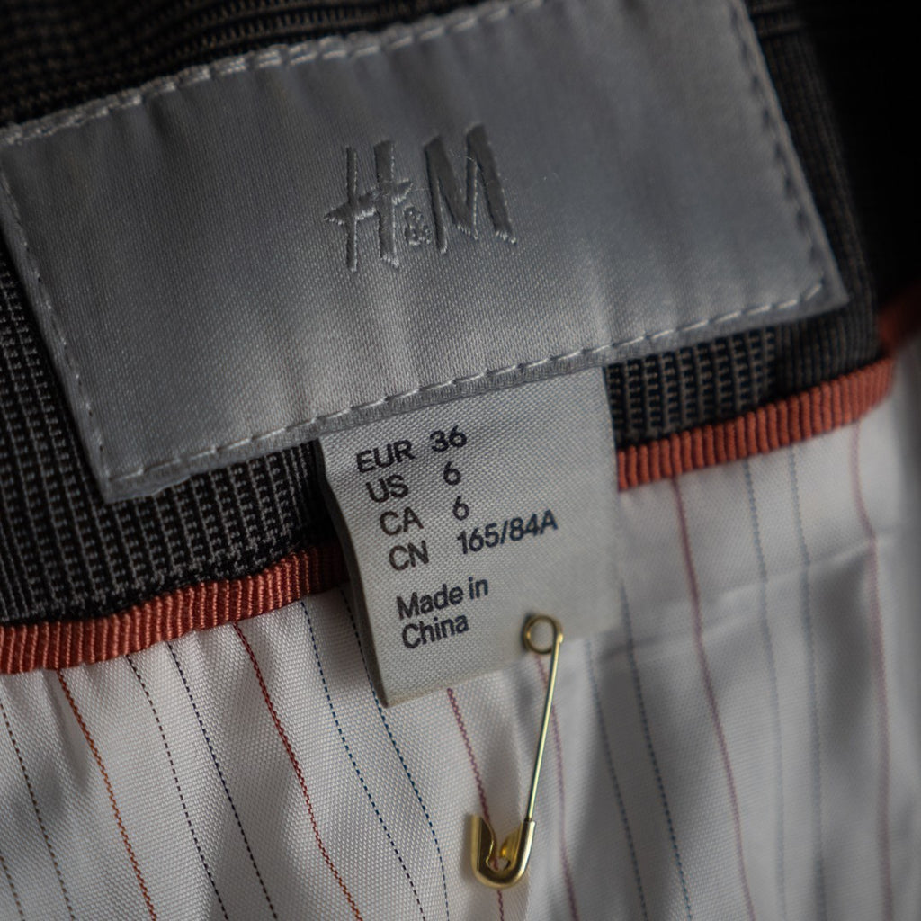 H&amp;M Grey Long Sleeve Size 36 EUR Jacket Pre-Owned