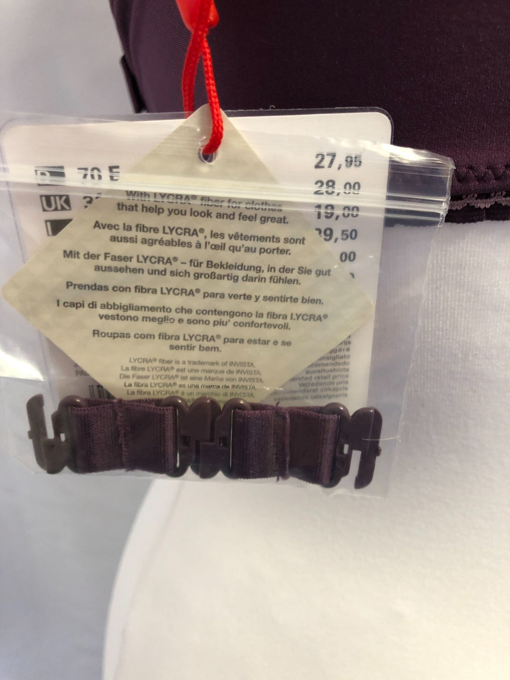 Bra 32E Esprit Purple Balconette Underwired  BNWT