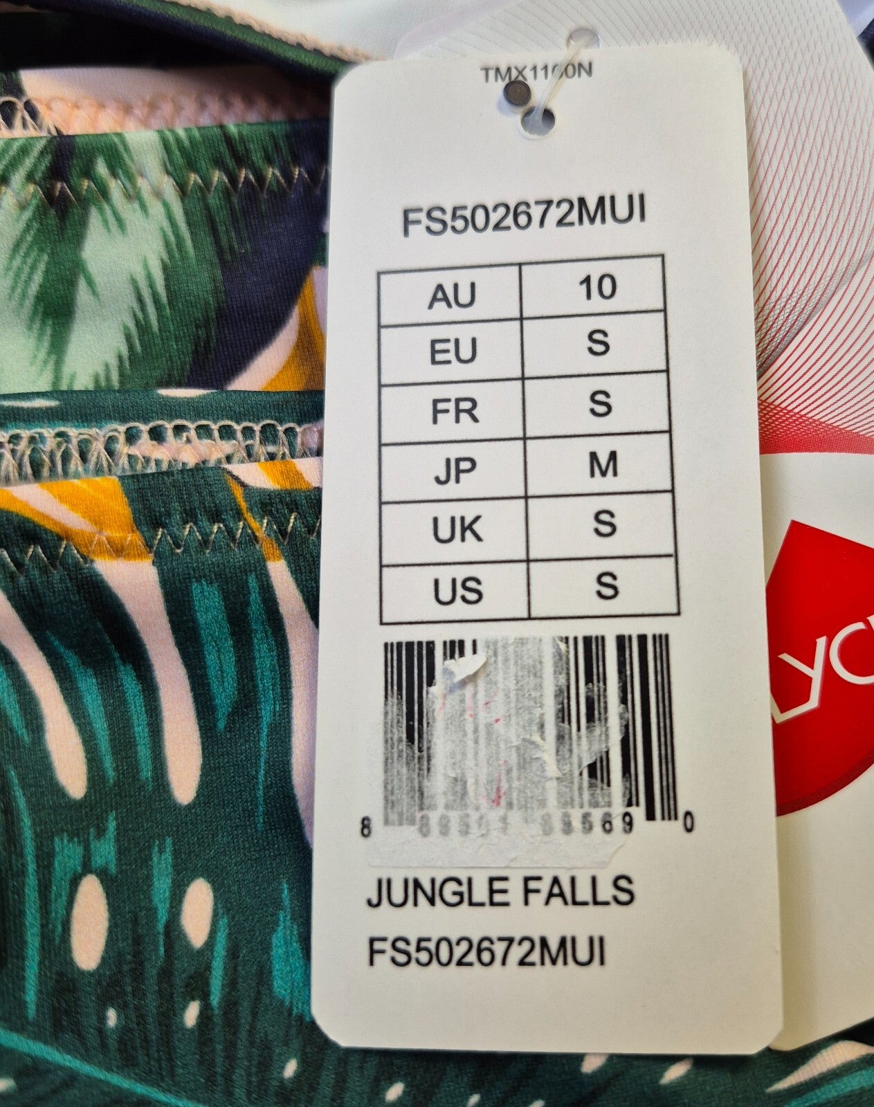 Fantasie Jungle Falls Bikini Brief Size Size Small Classic Mid Rise New