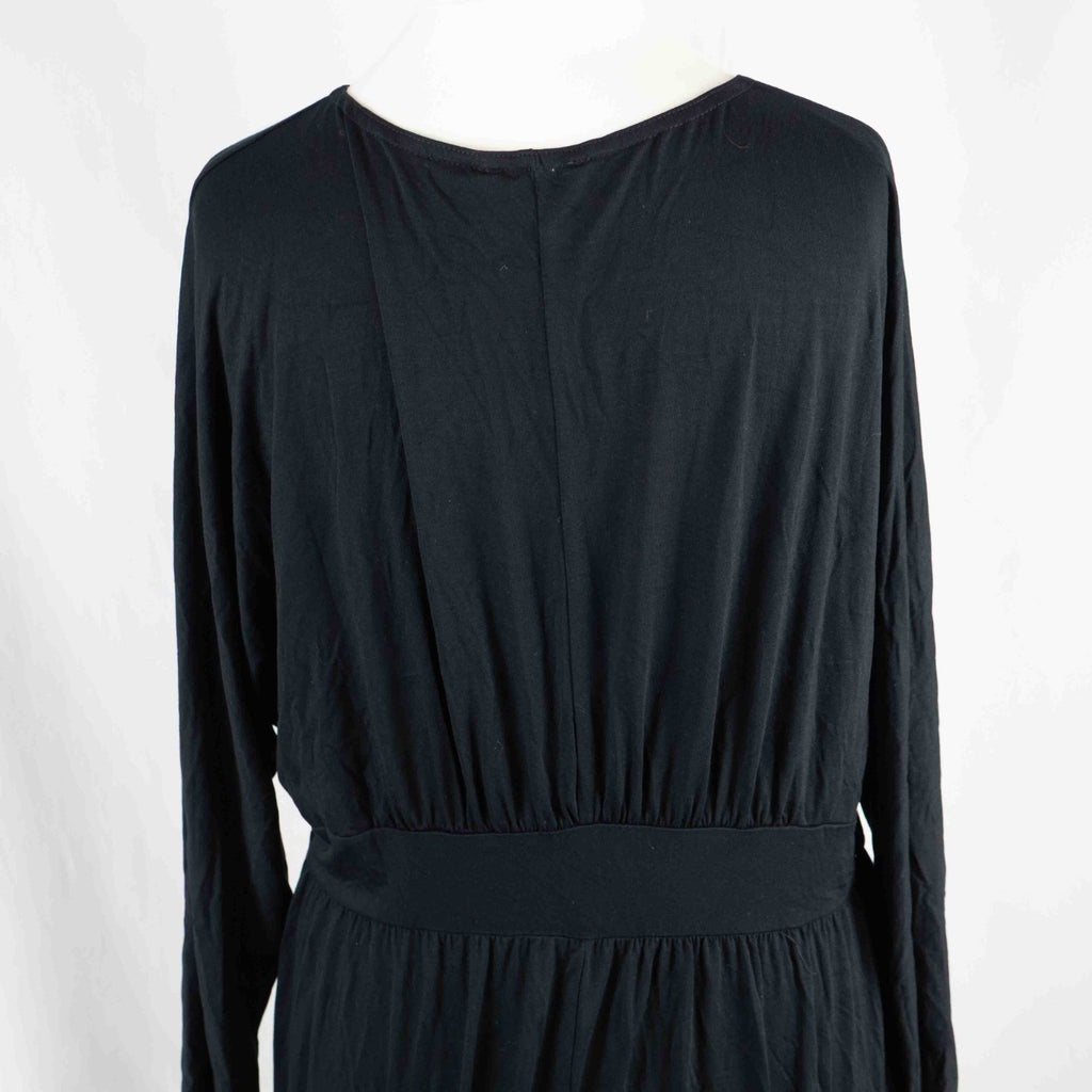 Asos Design Curve Black Long Sleeve Size 18 Dress Pre-Owned