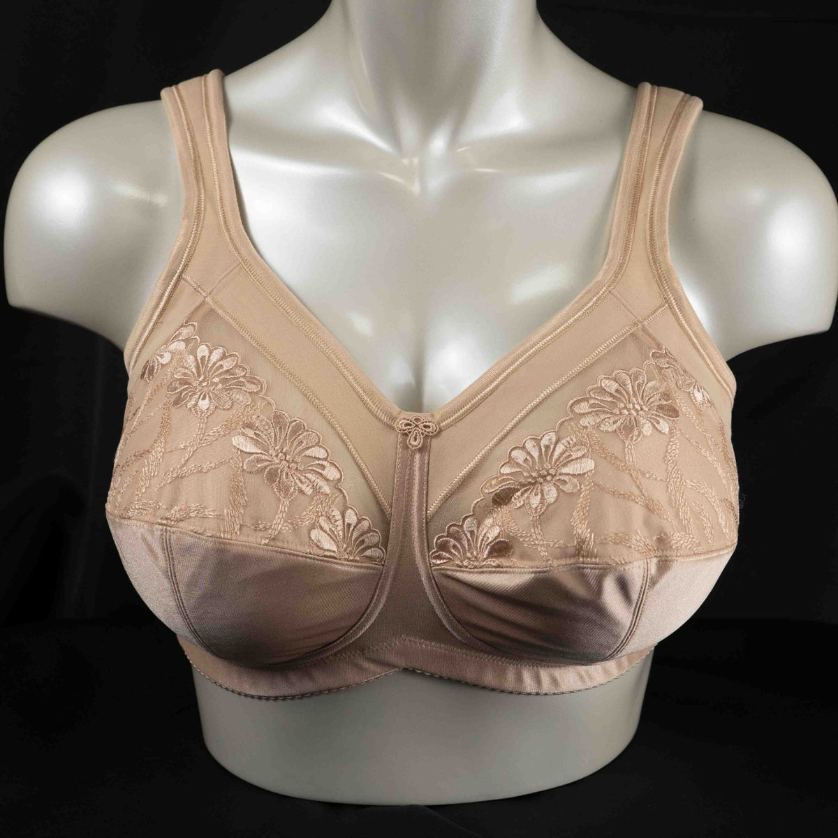 Anita Safina Beige Floral Non Padded Non Wired 38D Front Fastening BNWT