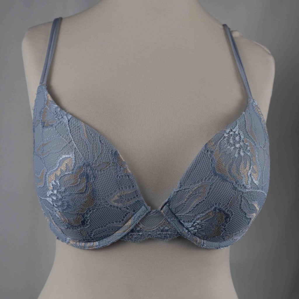After Eden Blue Floral Padded Wired 38B Bra New With Tag RRP £42.00