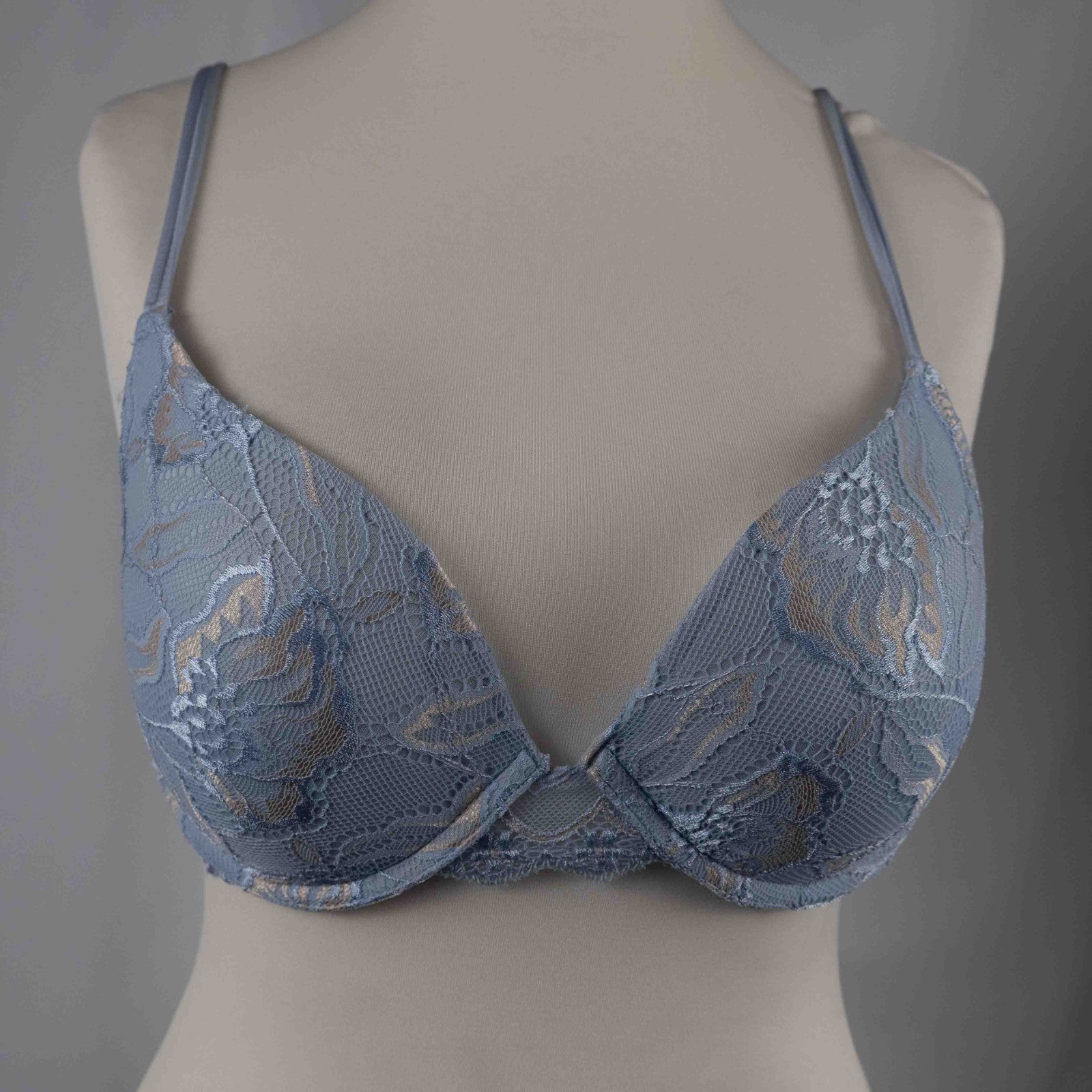 After Eden Blue Floral Padded Wired 38B Bra New With Tag RRP £42.00