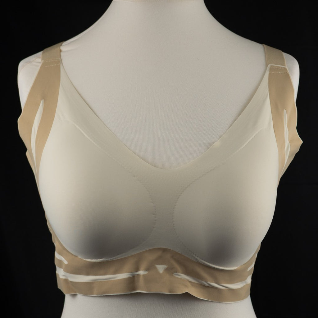 Beige Padded Non Wired Non Pattern Prosthetic 5XL Bra New In Packaging