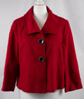 Gerry Weber Red Button Up Size 10 Coat Pre-Owned