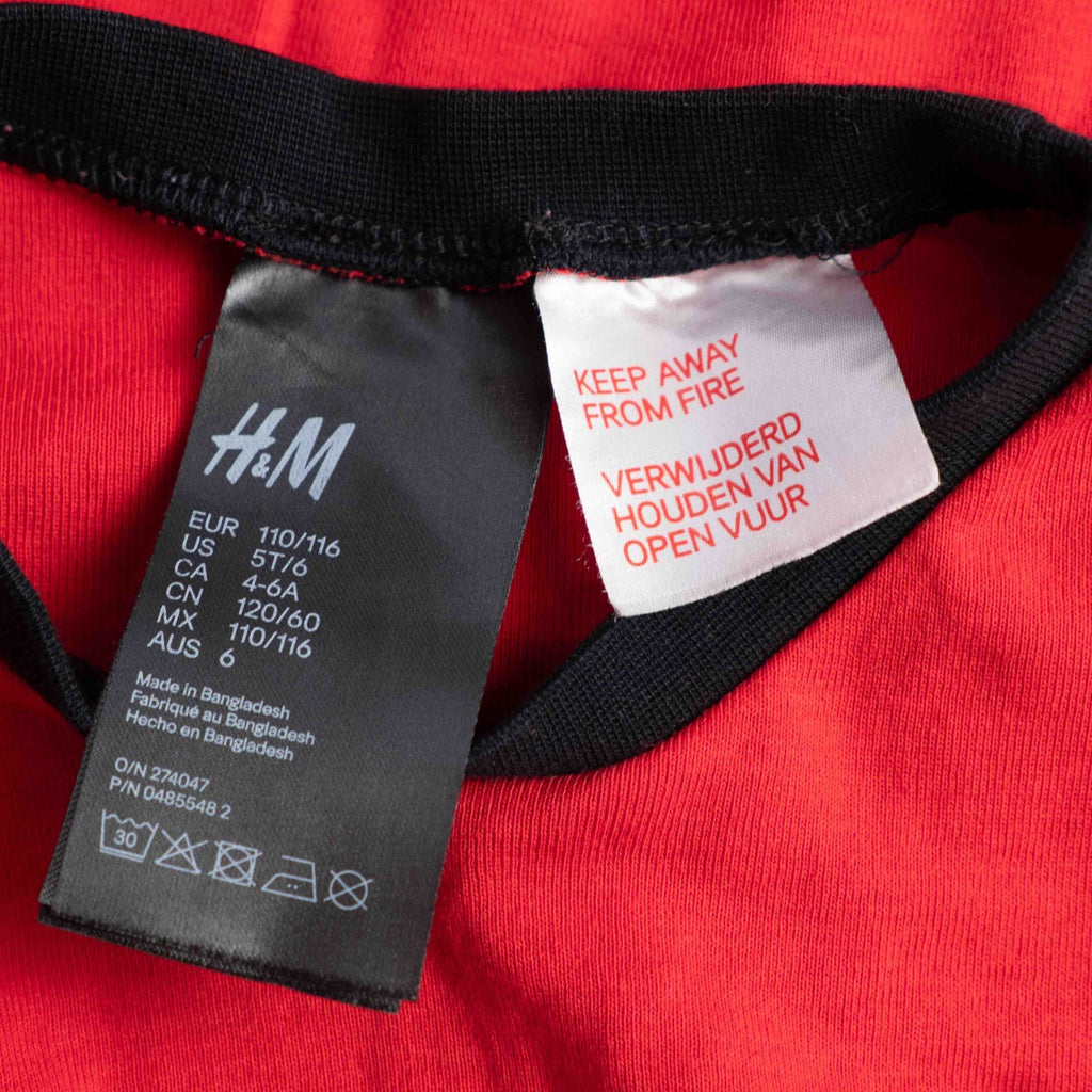 H&amp;M Firefighter 2 Piece 110/116cm Pyjama Set Pre-Owned