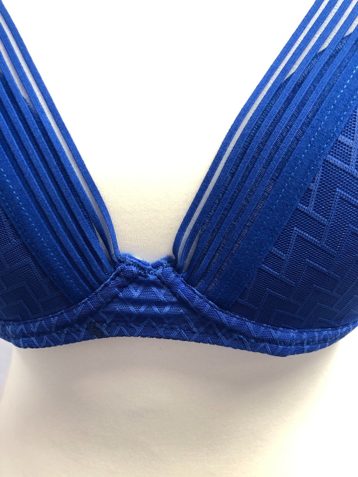 Bra Passionata 32DD Blue Patterned Underwired  BNWT