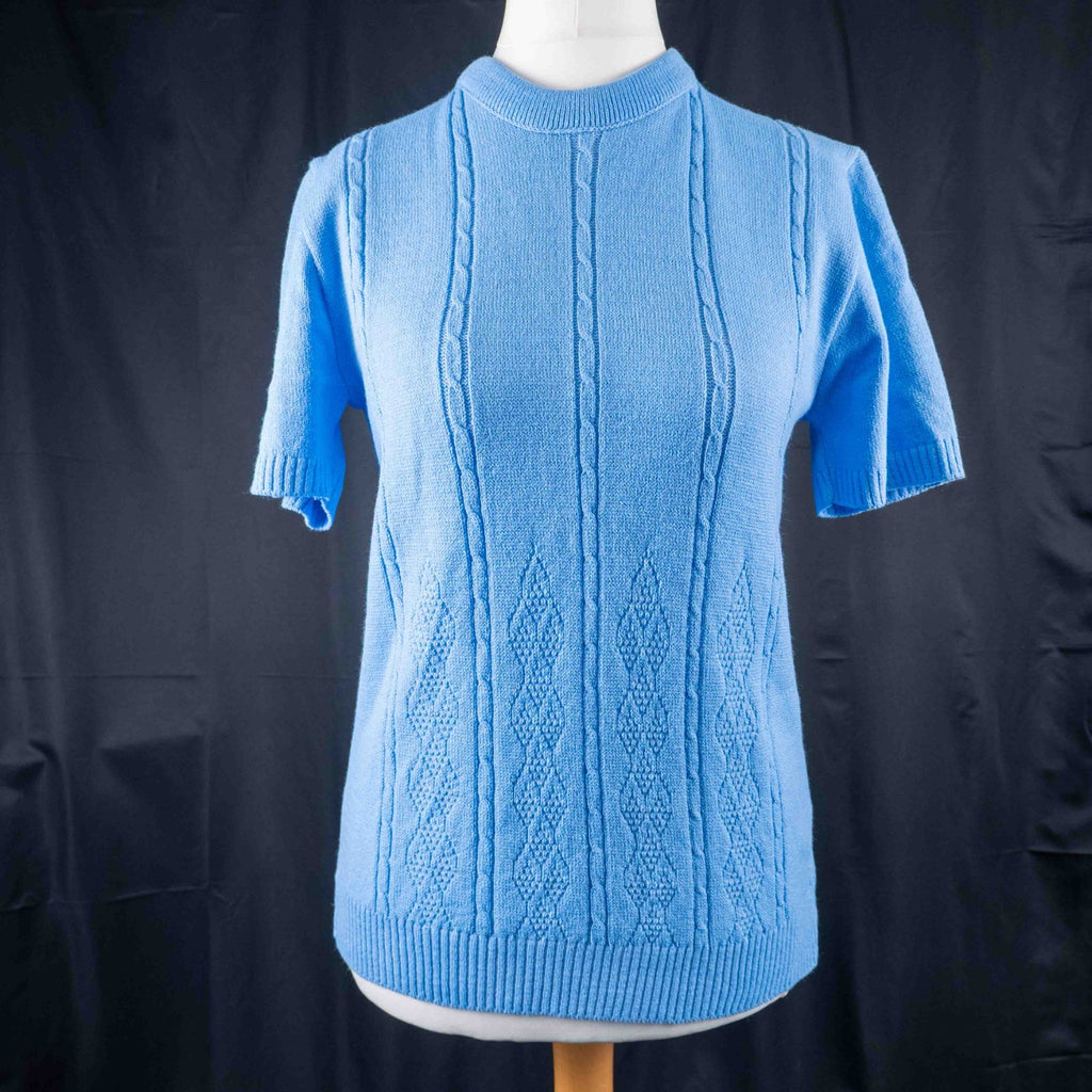 Pyari Collection Blue Line Short Sleeve M/L Jumper New With Tag