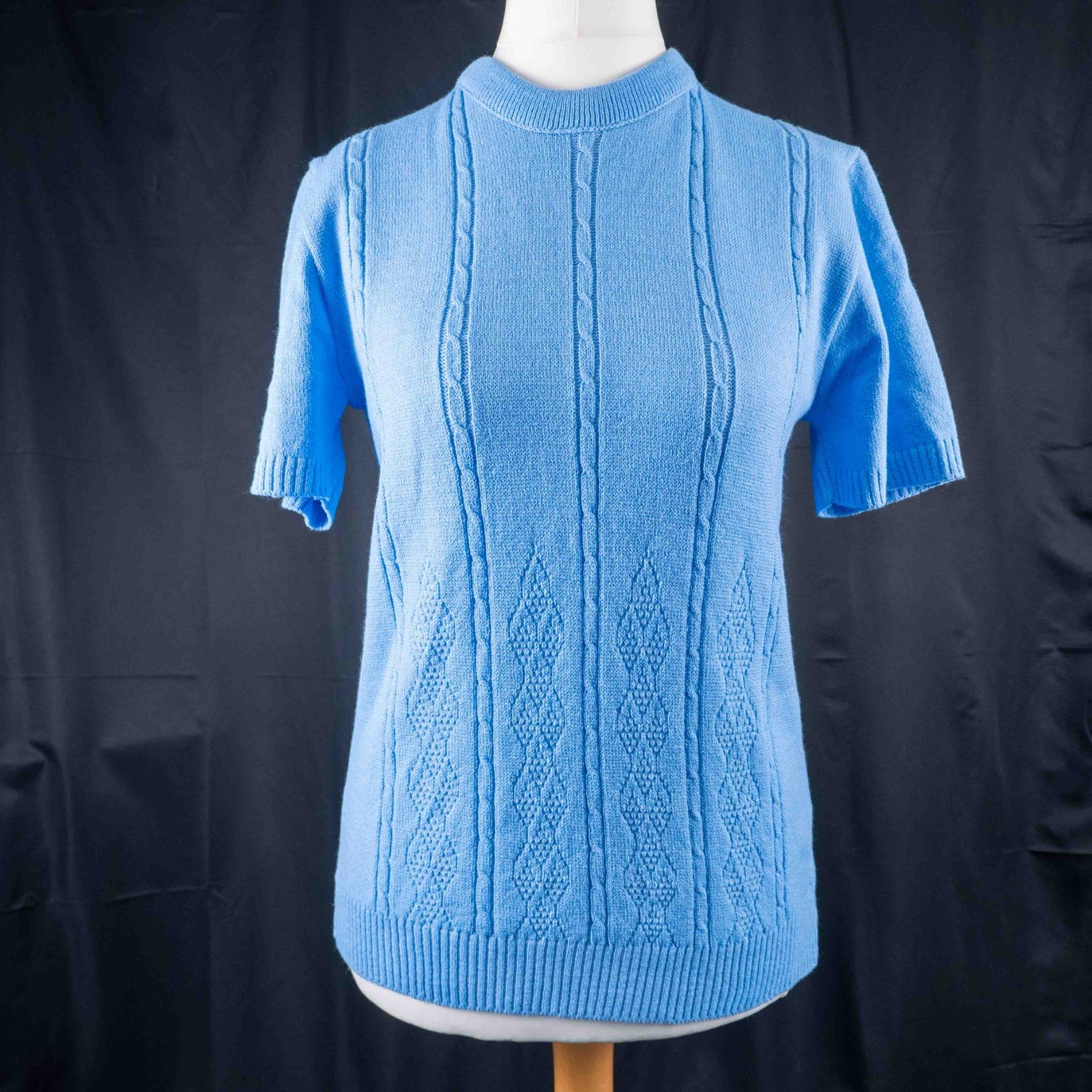 Pyari Collection Blue Line Short Sleeve M/L Jumper New With Tag