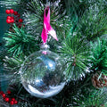 Pink Ribbon Feather Bauble